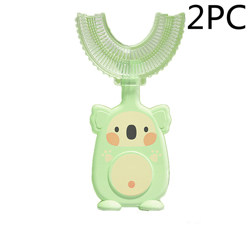 Soft Silicone U-Shaped Toothbrush for Kids Daily Care