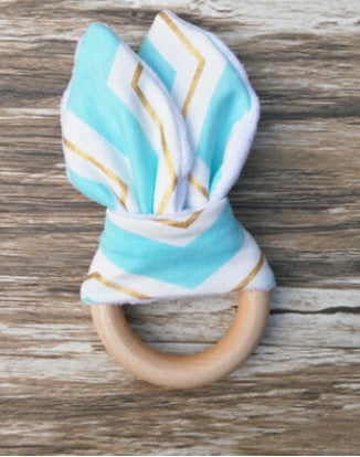 Natural Wooden Baby Teether for Safe, Gentle Teething Relief