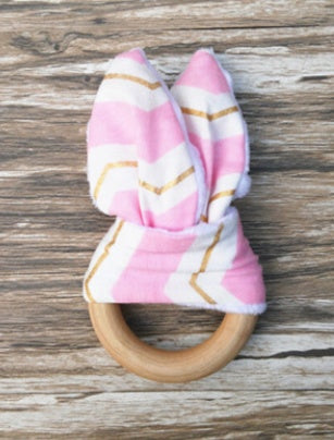 Natural Wooden Baby Teether for Safe, Gentle Teething Relief