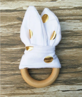 Natural Wooden Baby Teether for Safe, Gentle Teething Relief