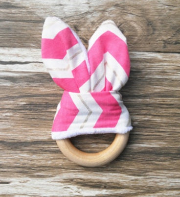 Natural Wooden Baby Teether for Safe, Gentle Teething Relief