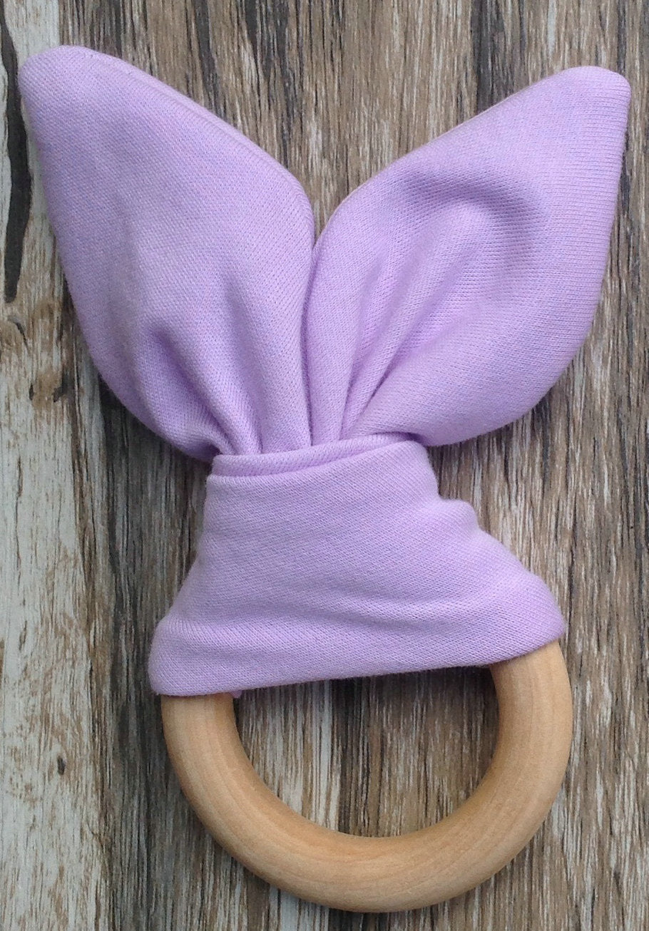 Natural Wooden Baby Teether for Safe, Gentle Teething Relief