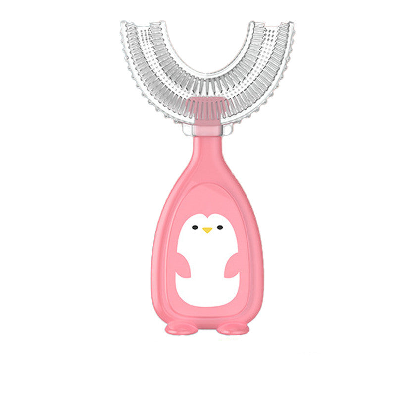 Soft Silicone U-Shaped Toothbrush for Kids Daily Care