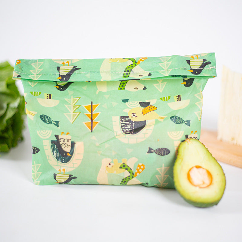 Say Goodbye to Plastic with Beeswax Cotton Food Bag