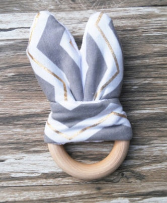 Natural Wooden Baby Teether for Safe, Gentle Teething Relief