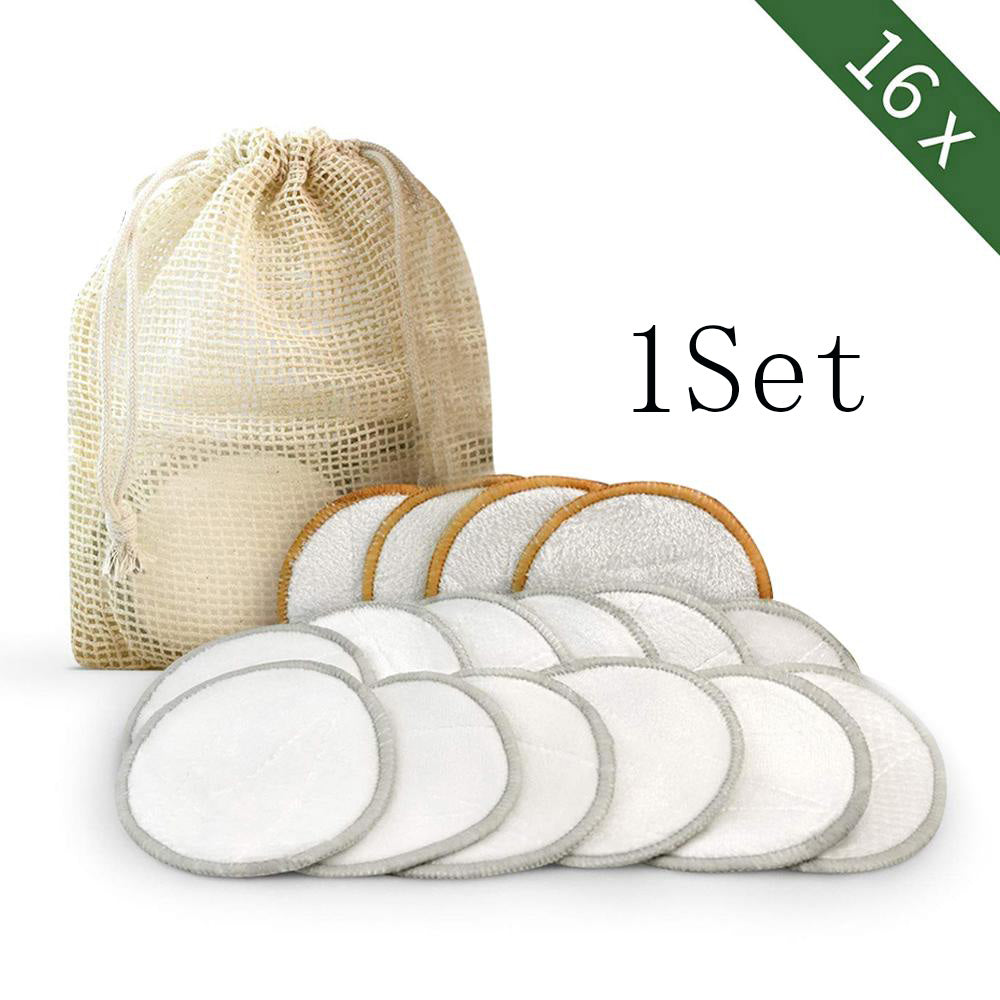Reusable Bamboo Cotton Pads for Gentle, Eco-Friendly Skincare