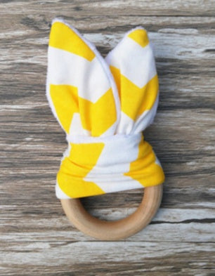 Natural Wooden Baby Teether for Safe, Gentle Teething Relief