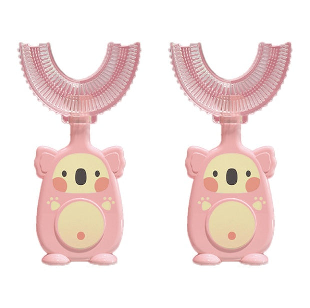 Soft Silicone U-Shaped Toothbrush for Kids Daily Care