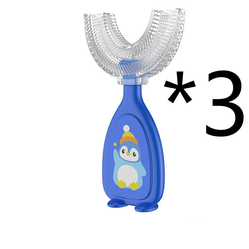 Soft Silicone U-Shaped Toothbrush for Kids Daily Care