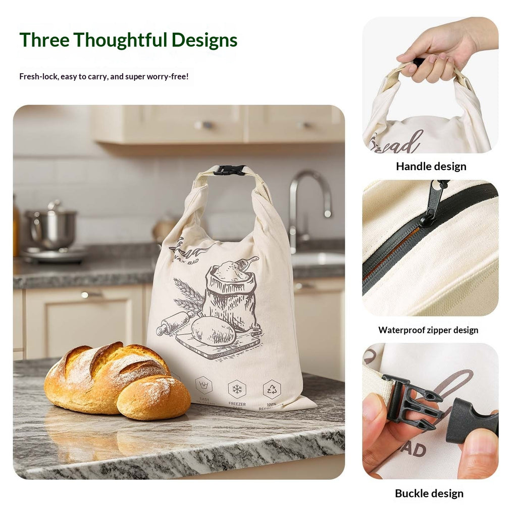 Keep Bread Fresh Naturally with Reusable Beeswax Bag