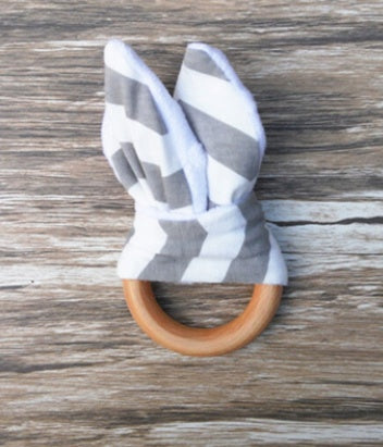 Natural Wooden Baby Teether for Safe, Gentle Teething Relief