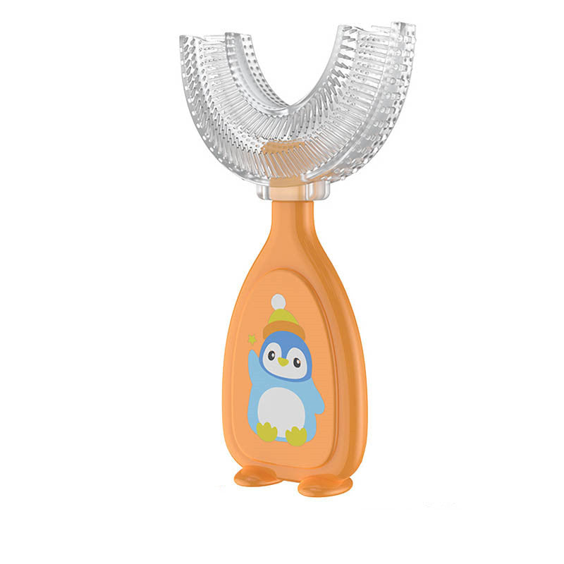 Soft Silicone U-Shaped Toothbrush for Kids Daily Care