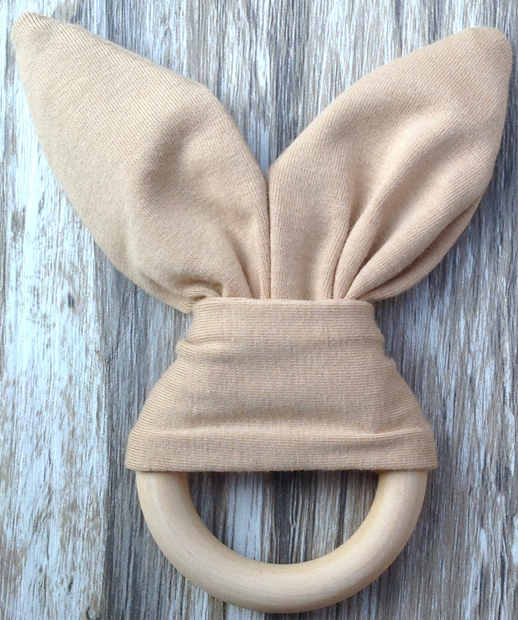 Natural Wooden Baby Teether for Safe, Gentle Teething Relief