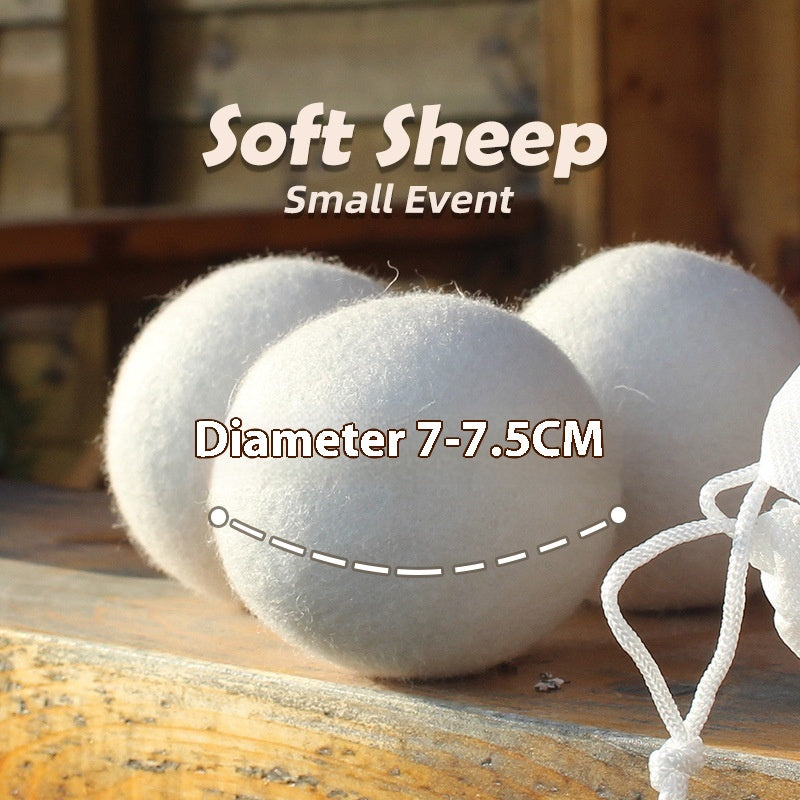 Natural Wool Dryer Balls for Faster, Wrinkle-Free Laundry