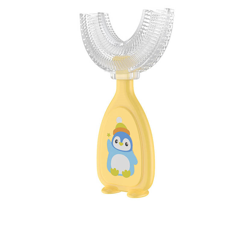 Soft Silicone U-Shaped Toothbrush for Kids Daily Care