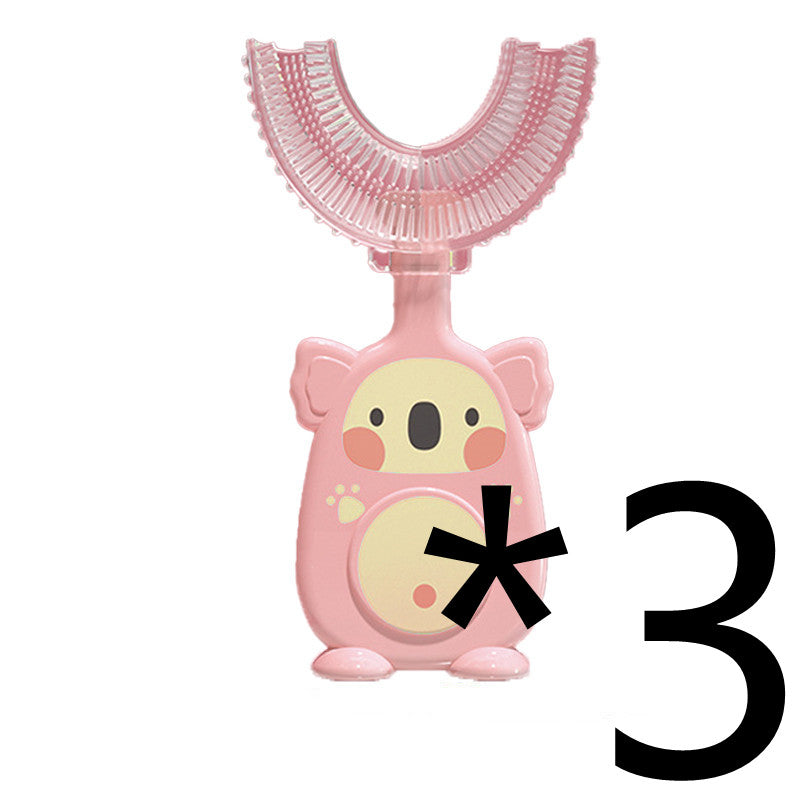 Soft Silicone U-Shaped Toothbrush for Kids Daily Care