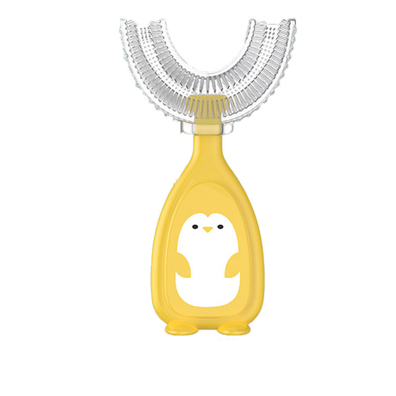Soft Silicone U-Shaped Toothbrush for Kids Daily Care
